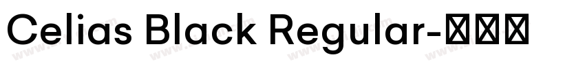 Celias Black Regular字体转换